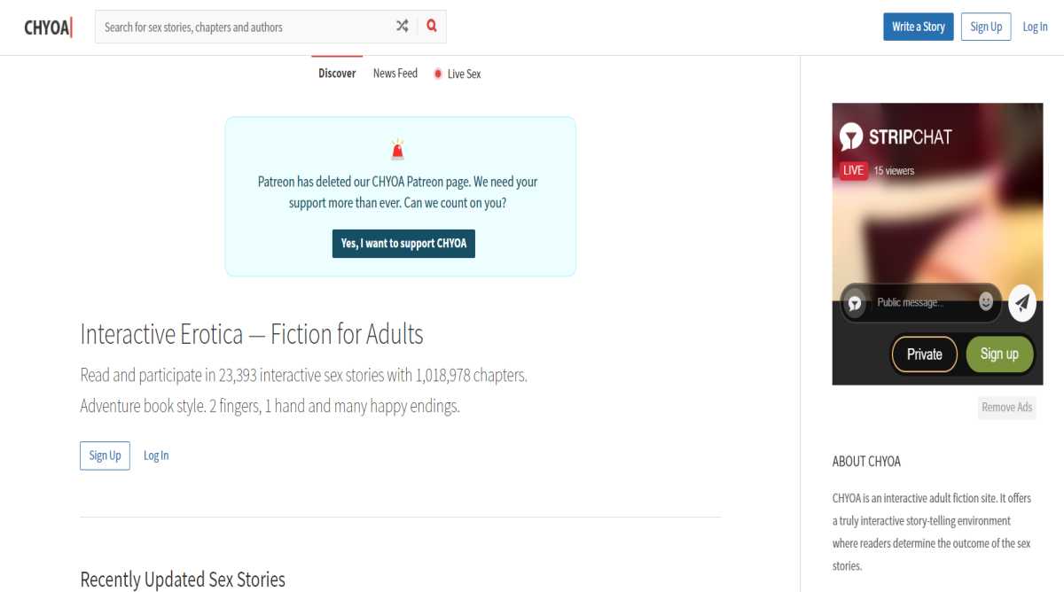 Chyoa- Interactive Fantasy Platform For Adults
