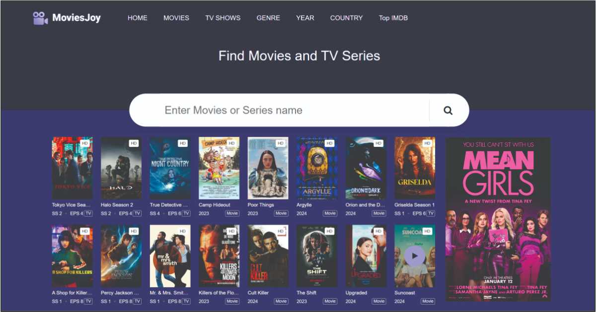 MoviesJoy A Free Site For Movie Buffs With 200,000 Movies and TV Shows